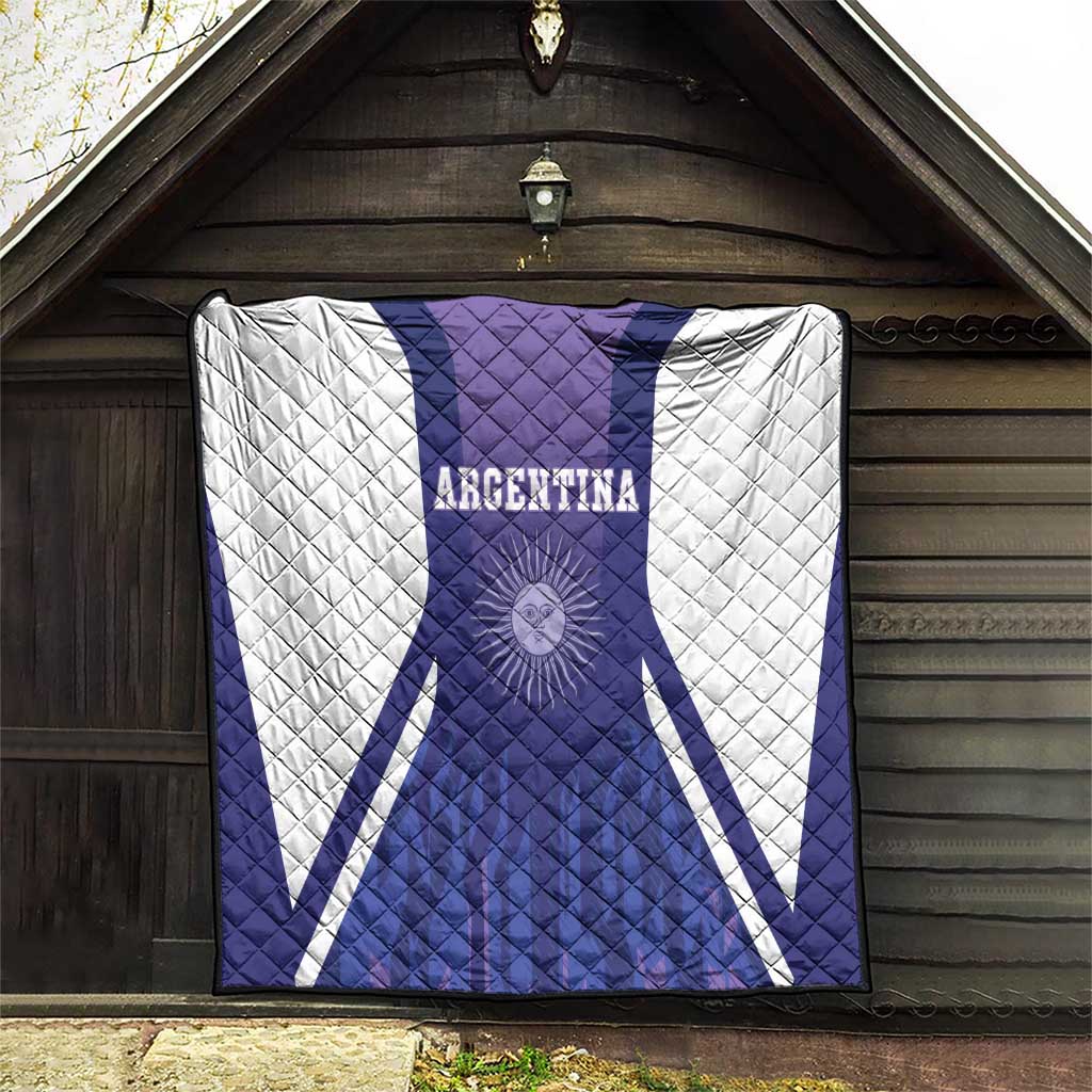 Argentina 2025 Football Quilt Purple Version