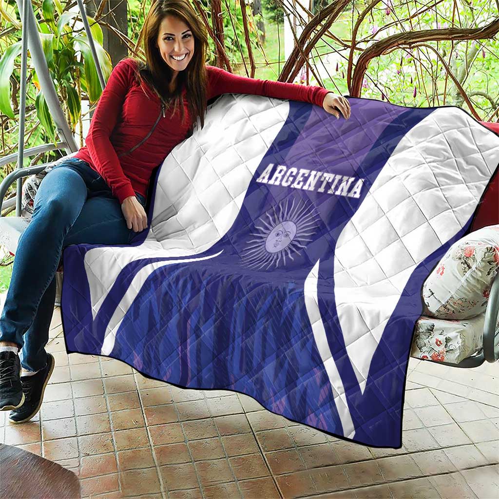 Argentina 2025 Football Quilt Purple Version