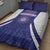 Argentina 2025 Football Quilt Bed Set Purple Version