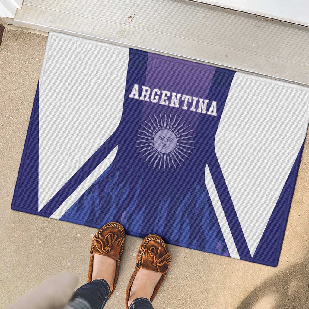 Argentina 2025 Football Rubber Doormat Purple Version