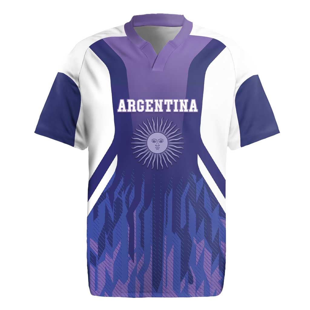 Custom Argentina 2025 Football Rugby Jersey Purple Version