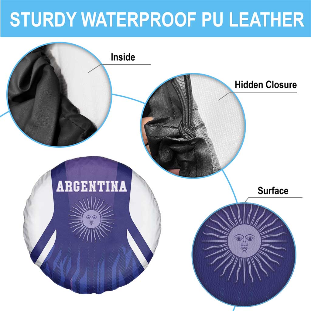 Argentina 2025 Football Spare Tire Cover Purple Version