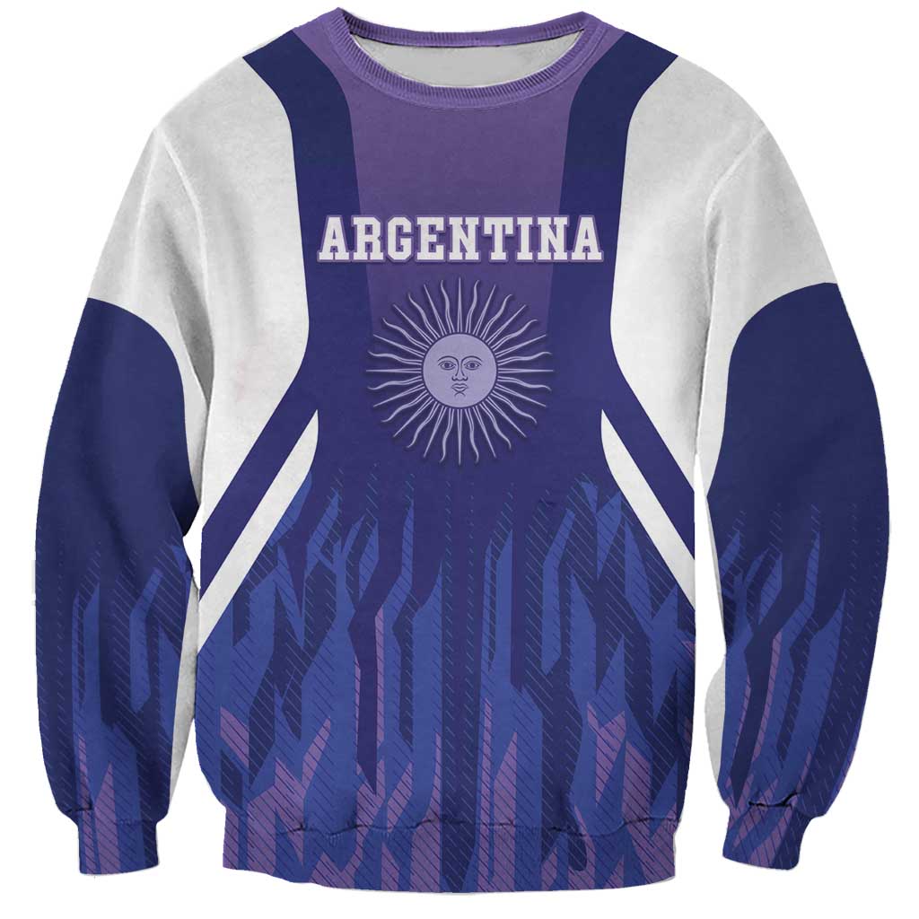 Custom Argentina 2025 Football Sweatshirt Purple Version