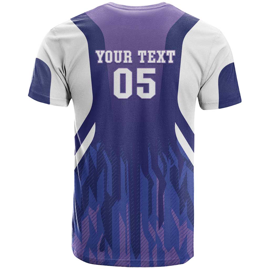 Custom Argentina 2025 Football T Shirt Purple Version