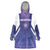 Custom Argentina 2025 Football Wearable Blanket Hoodie Purple Version