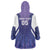 Custom Argentina 2025 Football Wearable Blanket Hoodie Purple Version