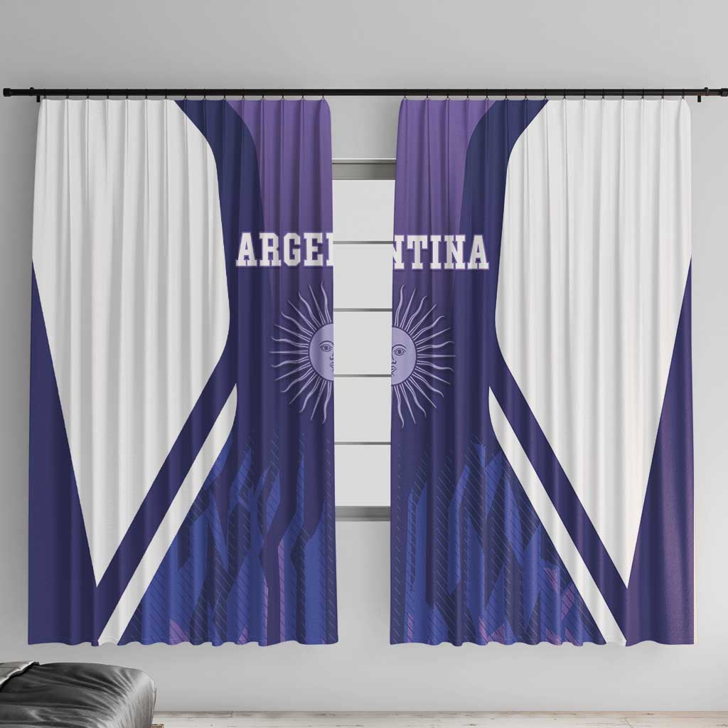 Argentina 2025 Football Window Curtain Purple Version