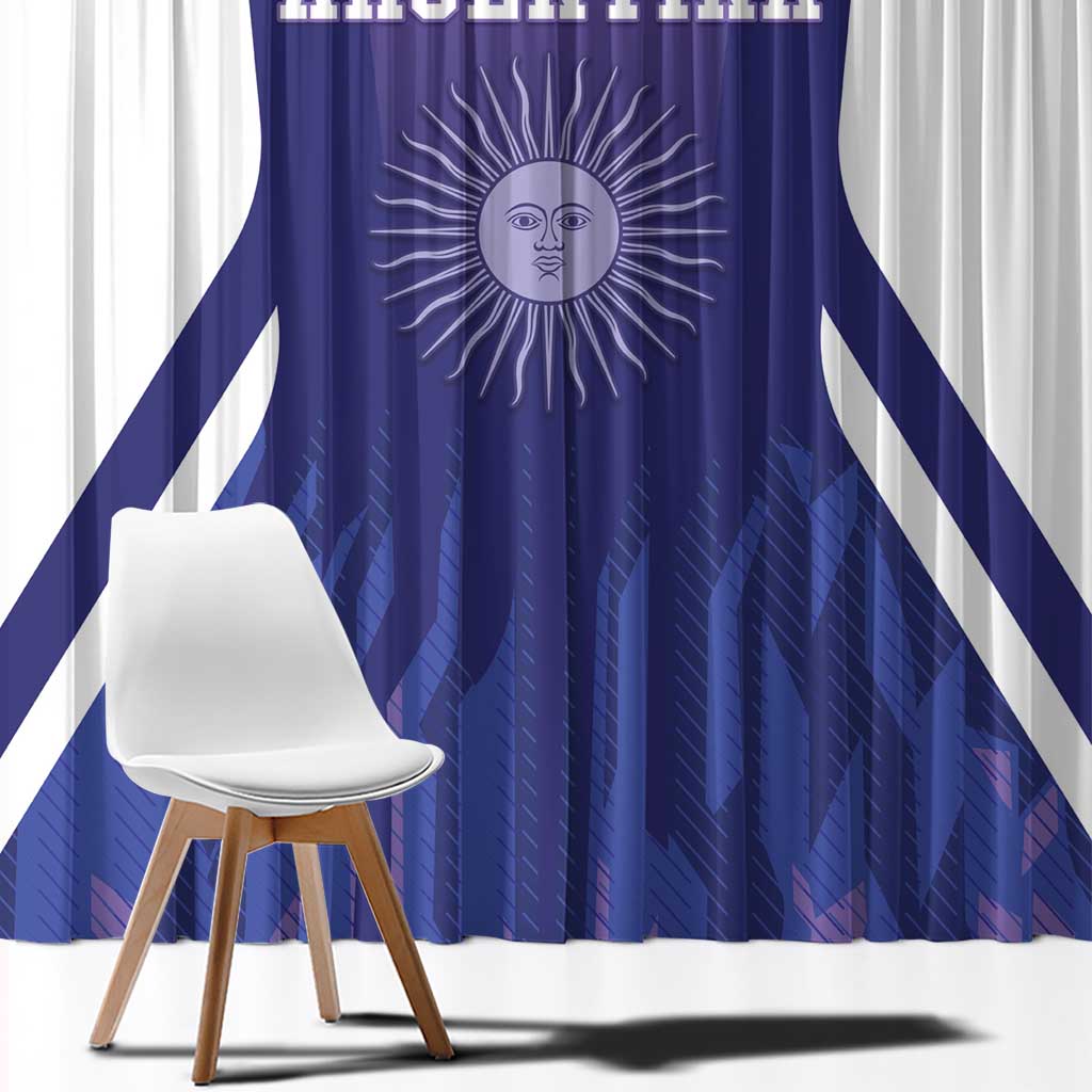 Argentina 2025 Football Window Curtain Purple Version
