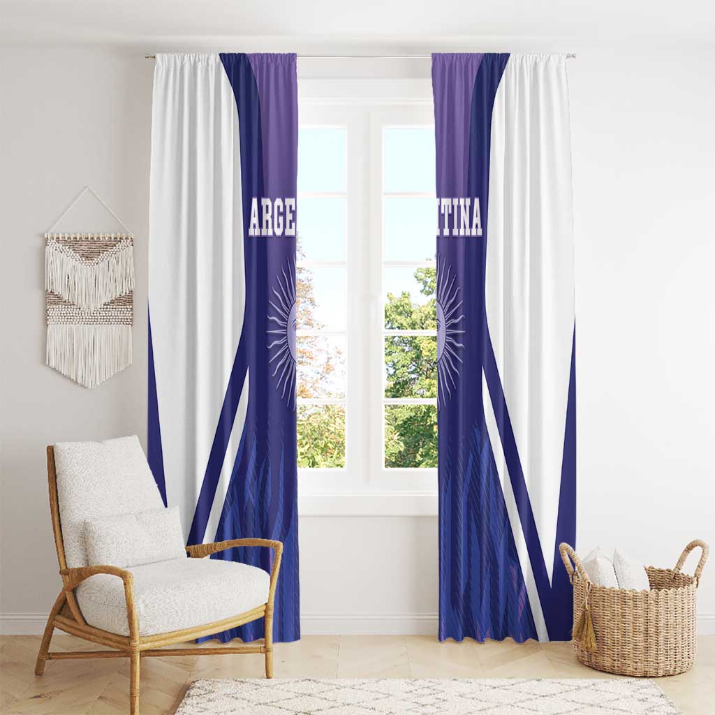 Argentina 2025 Football Window Curtain Purple Version