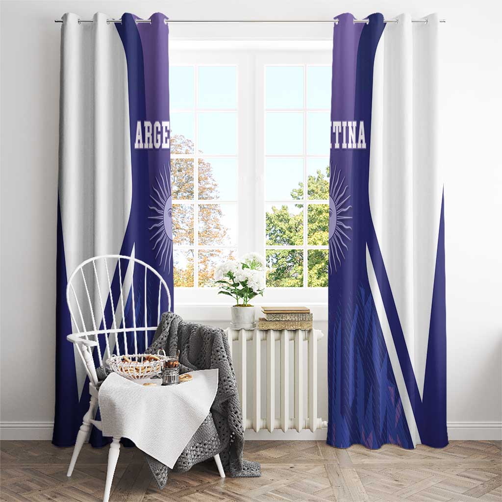 Argentina 2025 Football Window Curtain Purple Version