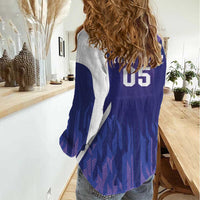 Custom Argentina 2025 Football Women Casual Shirt Purple Version