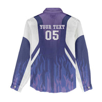Custom Argentina 2025 Football Women Casual Shirt Purple Version