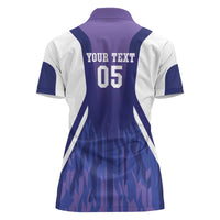 Custom Argentina 2025 Football Women Polo Shirt Purple Version