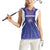 Custom Argentina 2025 Football Women Sleeveless Polo Shirt Purple Version