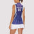 Custom Argentina 2025 Football Women Sleeveless Polo Shirt Purple Version