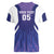 Custom Argentina 2025 Football Women V-Neck T-Shirt Purple Version