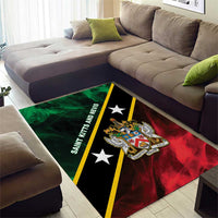 Saint Kitts and Nevis Area Rug Flag Style With Stars