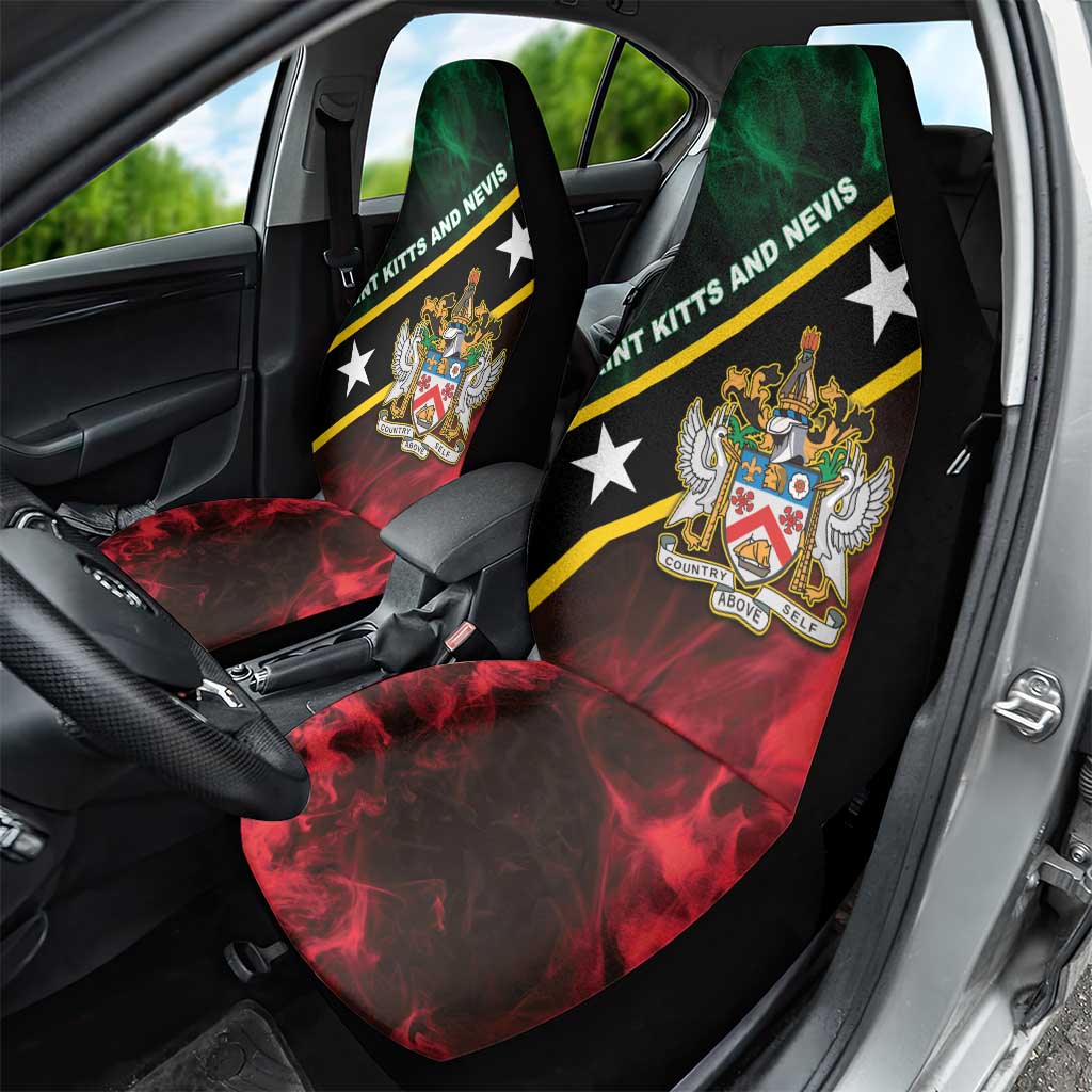 Saint Kitts and Nevis Car Seat Cover Flag Style With Stars