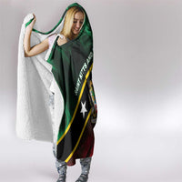 Saint Kitts and Nevis Hooded Blanket Flag Style With Stars