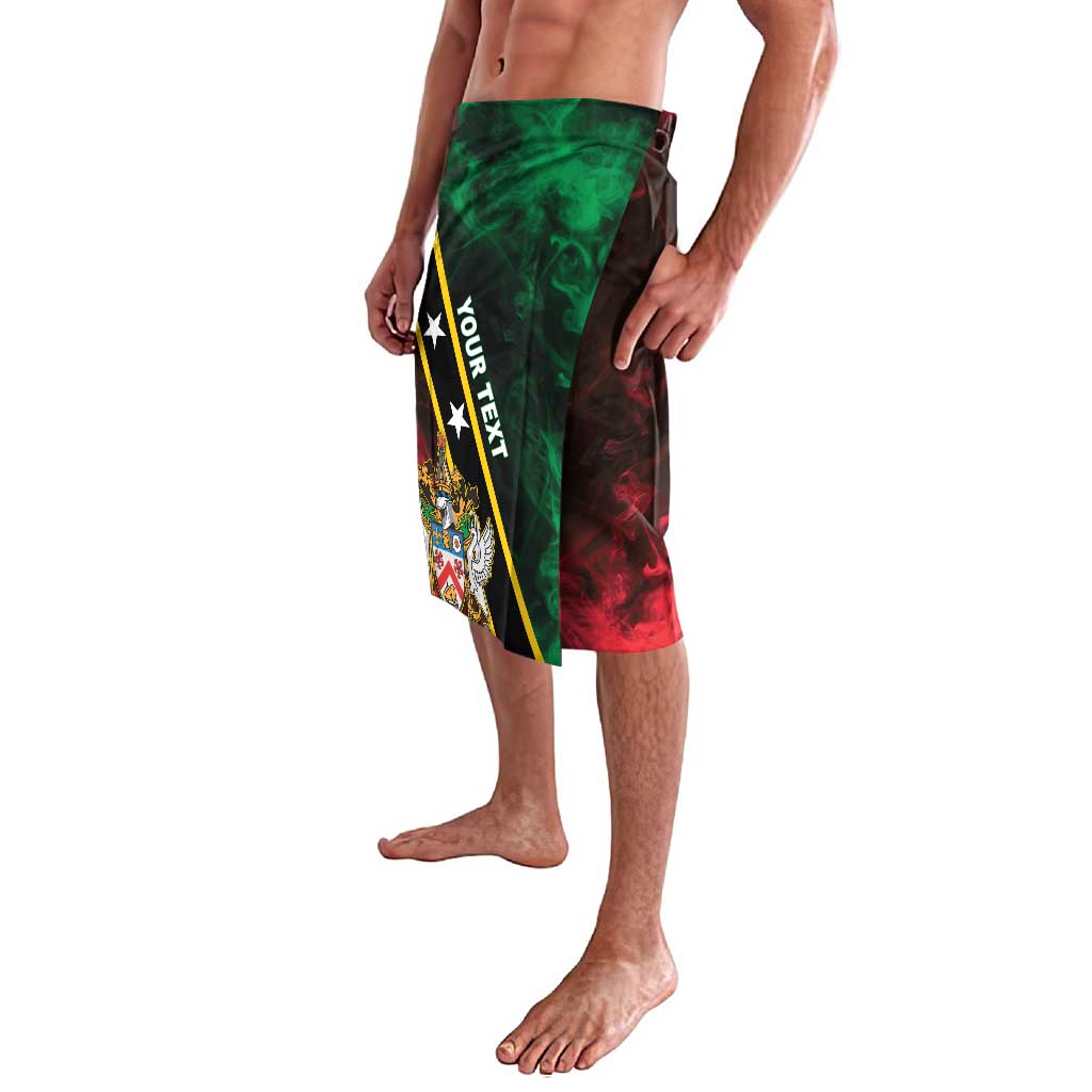 Personalized Saint Kitts and Nevis Lavalava Flag Style With Stars
