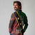 Personalized Saint Kitts and Nevis Long Sleeve Polo Shirt Flag Style With Stars