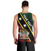 Personalized Saint Kitts and Nevis Men Tank Top Flag Style With Stars