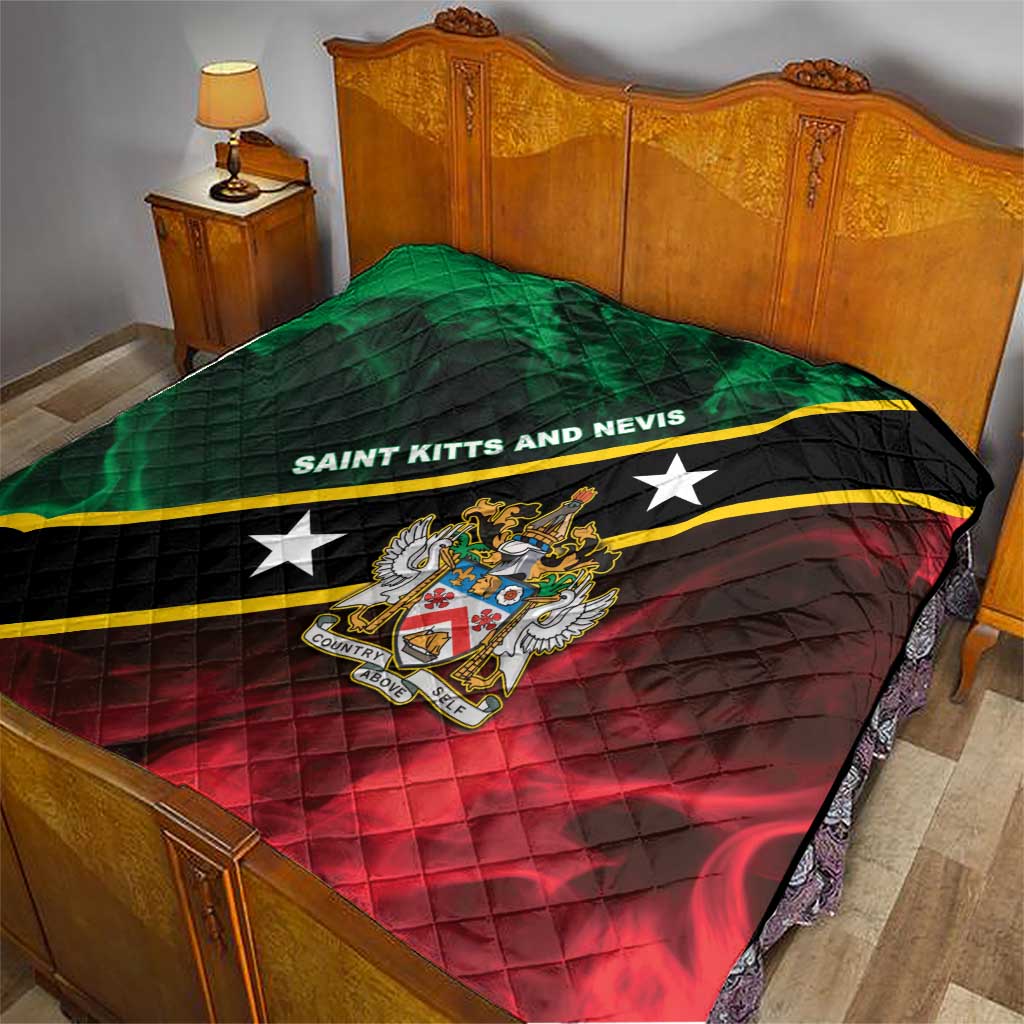 Saint Kitts and Nevis Quilt Flag Style With Stars