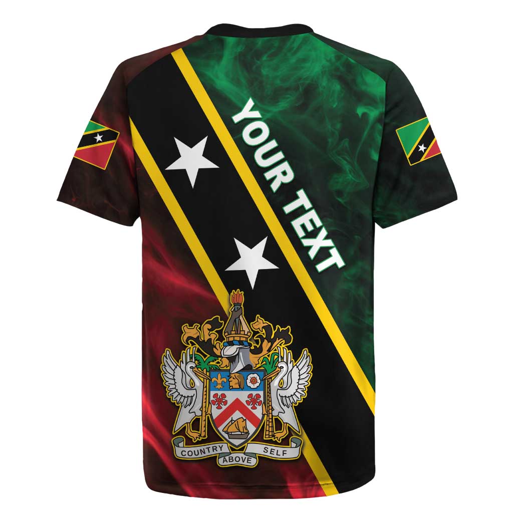 Personalized Saint Kitts and Nevis Rugby Jersey Flag Style With Stars