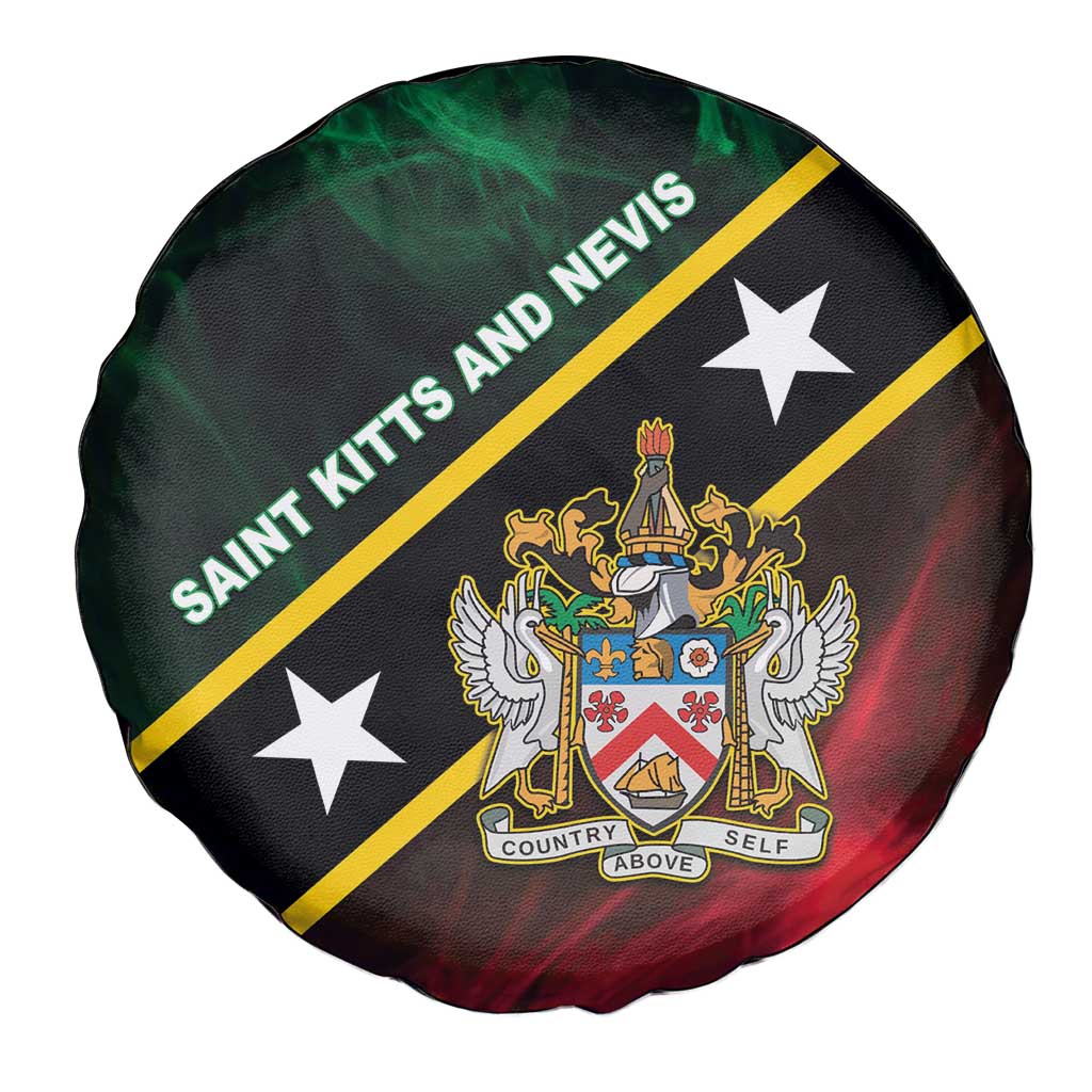 Saint Kitts and Nevis Spare Tire Cover Flag Style With Stars