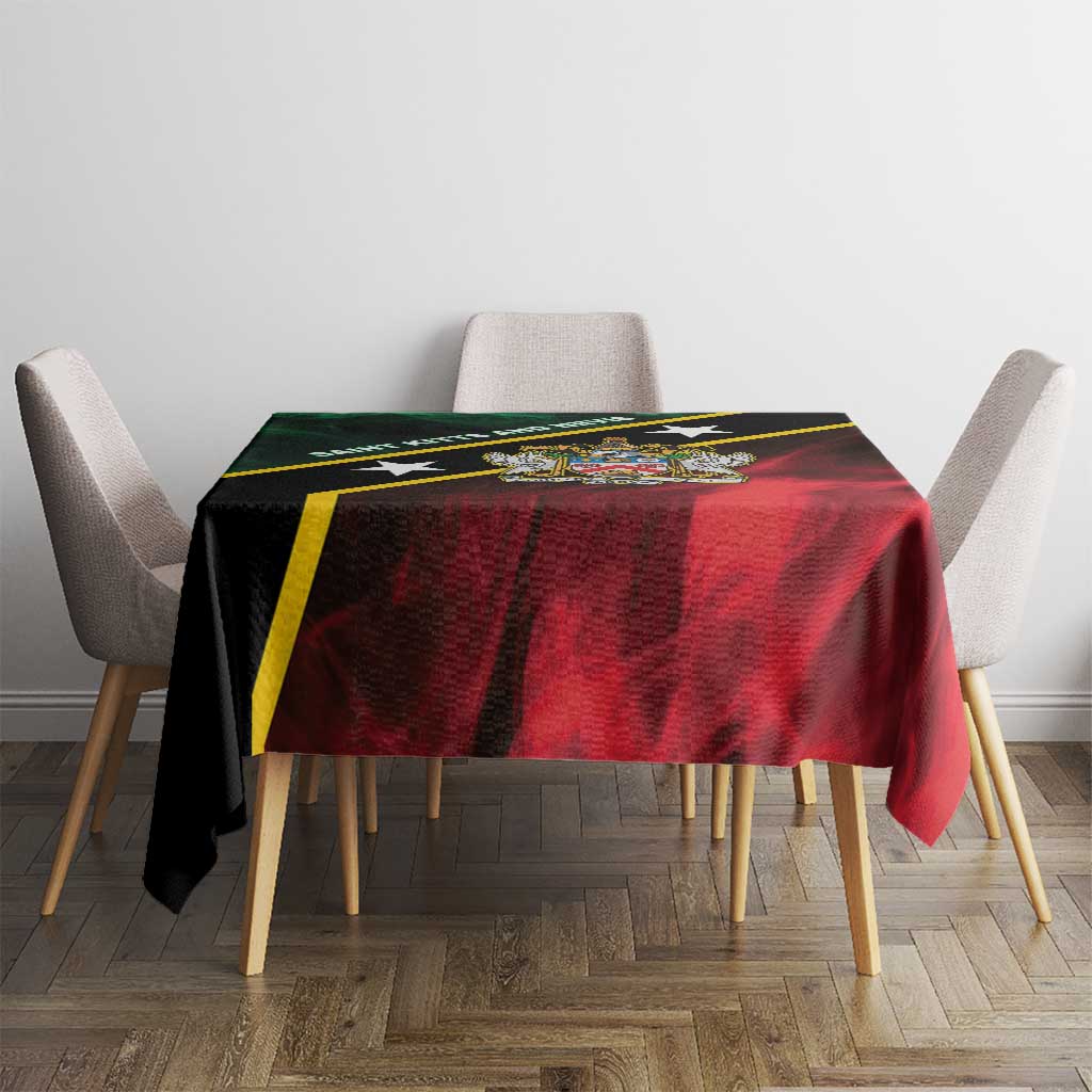 Saint Kitts and Nevis Tablecloth Flag Style With Stars