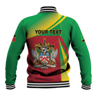 Personalized Saint Kitts and Nevis Baseball Jacket Coat Of Arms Sporty Style