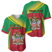 Personalized Saint Kitts and Nevis Baseball Jersey Coat Of Arms Sporty Style