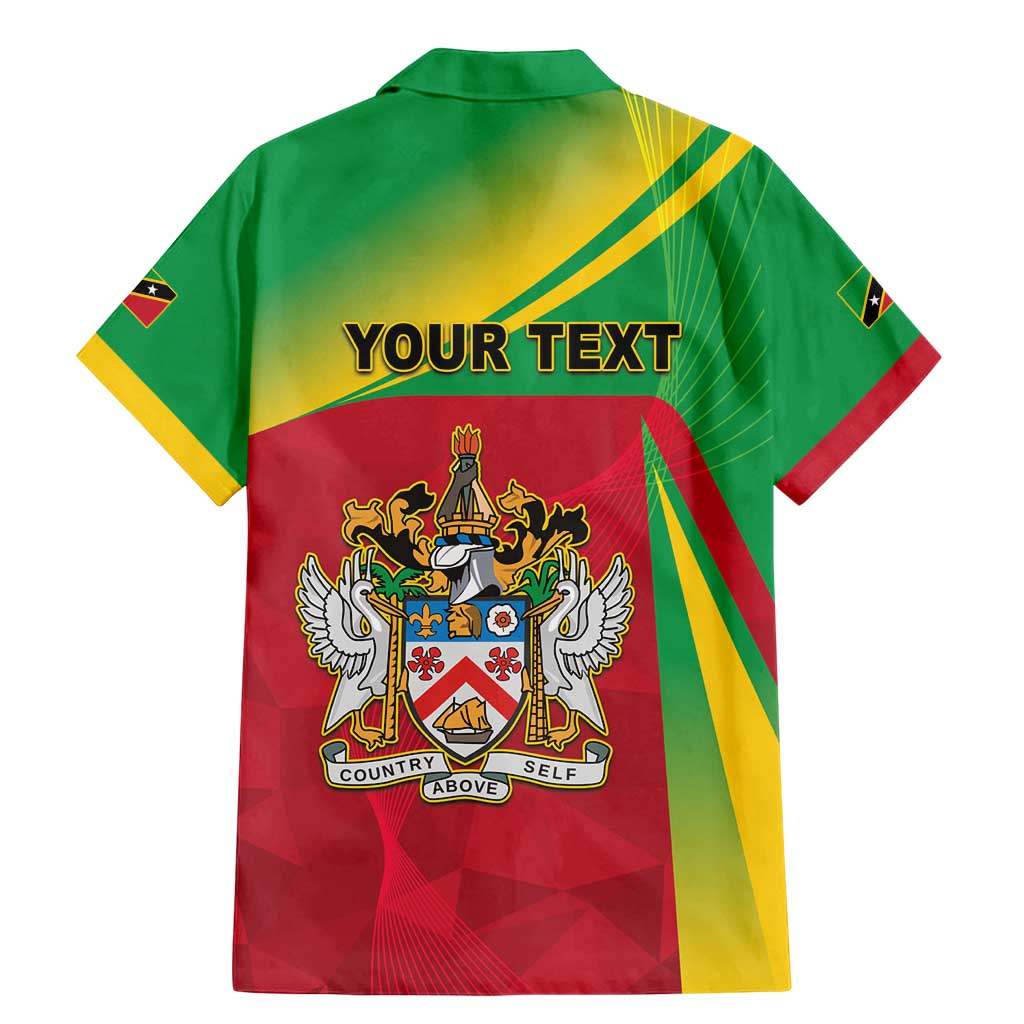 Personalized Saint Kitts and Nevis Family Matching Mermaid Dress and Hawaiian Shirt Coat Of Arms Sporty Style