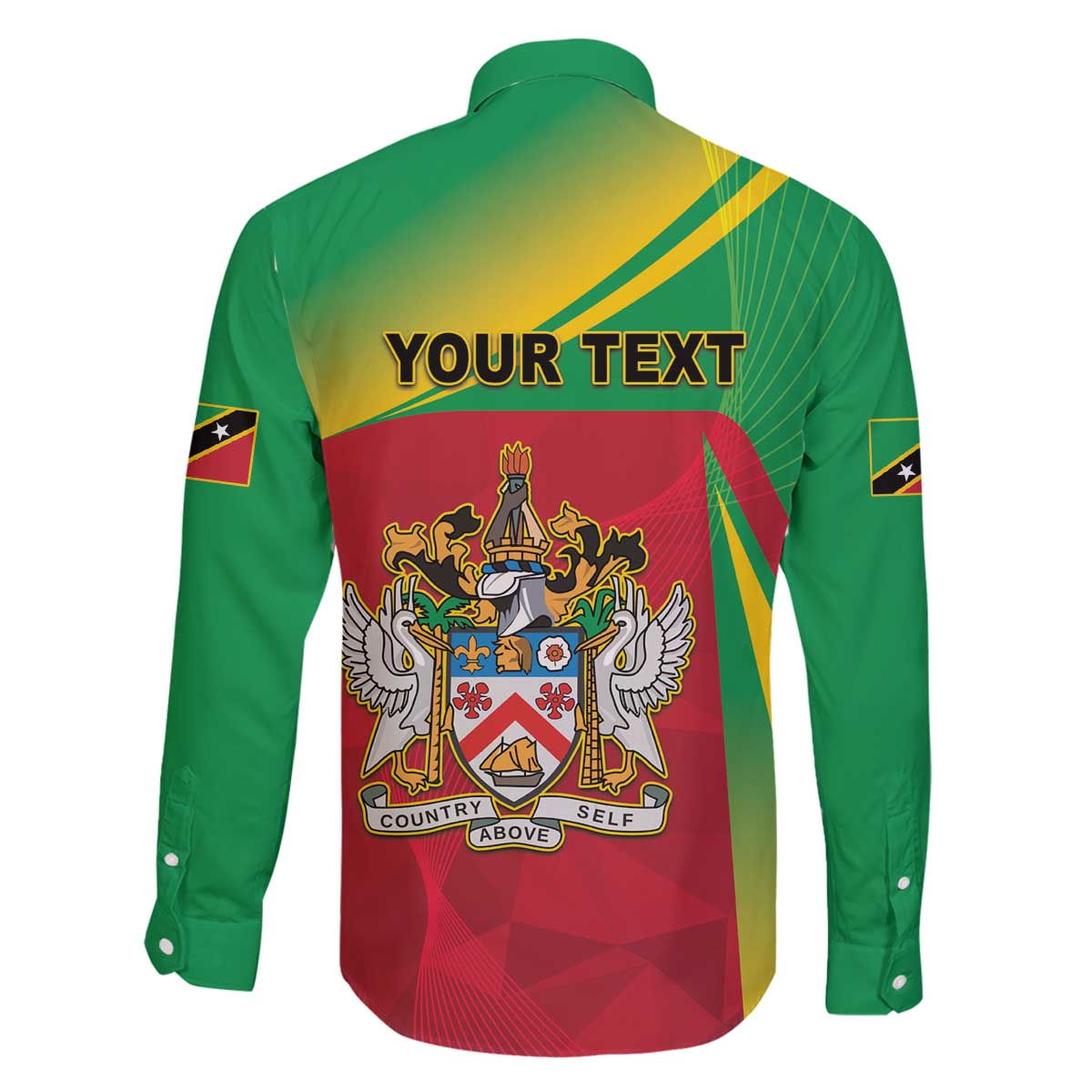 Personalized Saint Kitts and Nevis Family Matching Off The Shoulder Long Sleeve Dress and Hawaiian Shirt Coat Of Arms Sporty Style