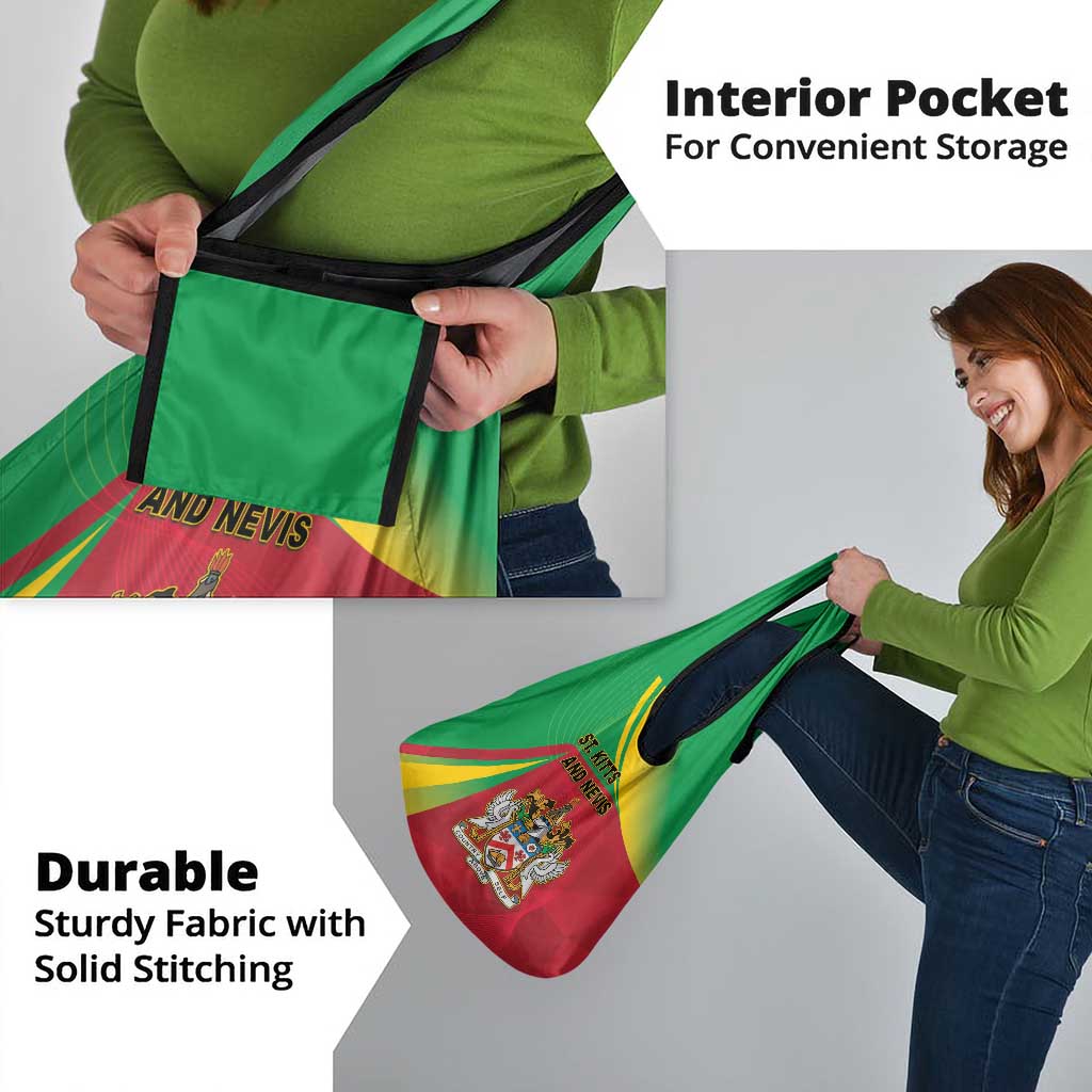 Saint Kitts and Nevis Grocery Bag Coat Of Arms Sporty Style