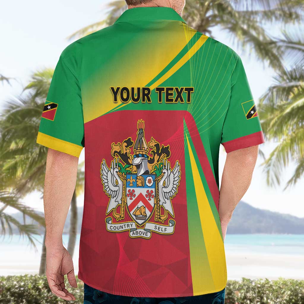Personalized Saint Kitts and Nevis Hawaiian Shirt Coat Of Arms Sporty Style