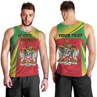 Personalized Saint Kitts and Nevis Men Tank Top Coat Of Arms Sporty Style