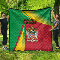 Saint Kitts and Nevis Quilt Coat Of Arms Sporty Style