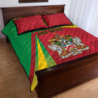 Saint Kitts and Nevis Quilt Bed Set Coat Of Arms Sporty Style