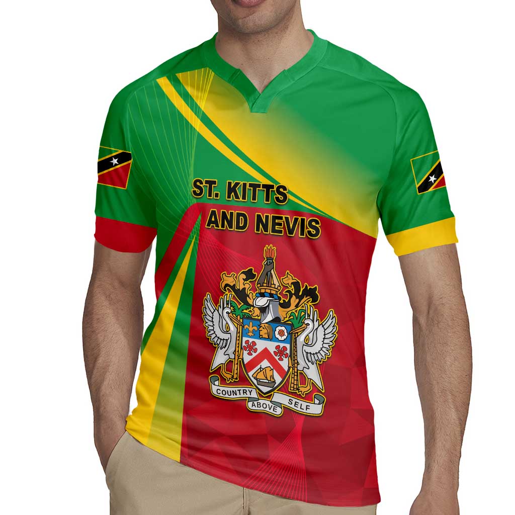 Personalized Saint Kitts and Nevis Rugby Jersey Coat Of Arms Sporty Style