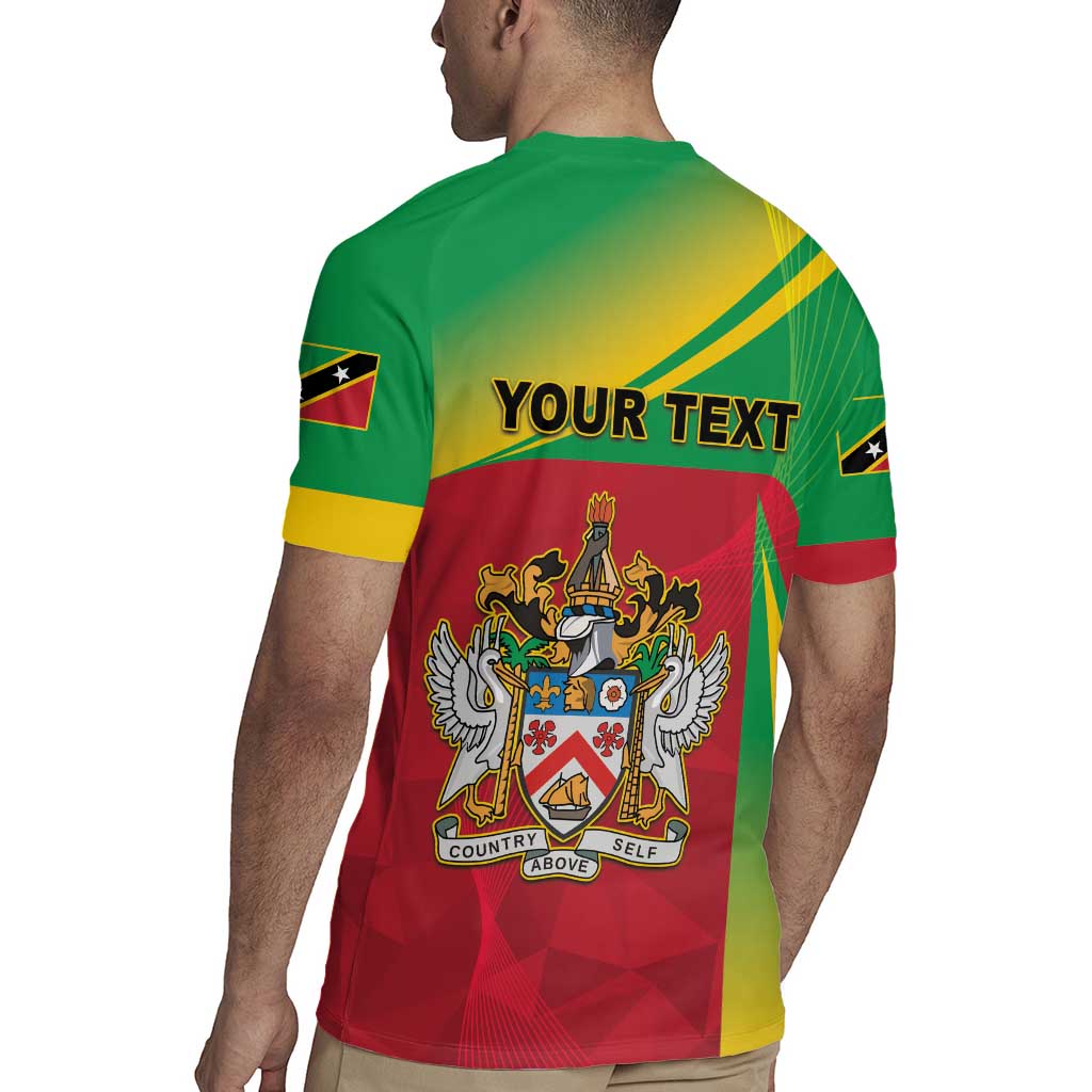 Personalized Saint Kitts and Nevis Rugby Jersey Coat Of Arms Sporty Style