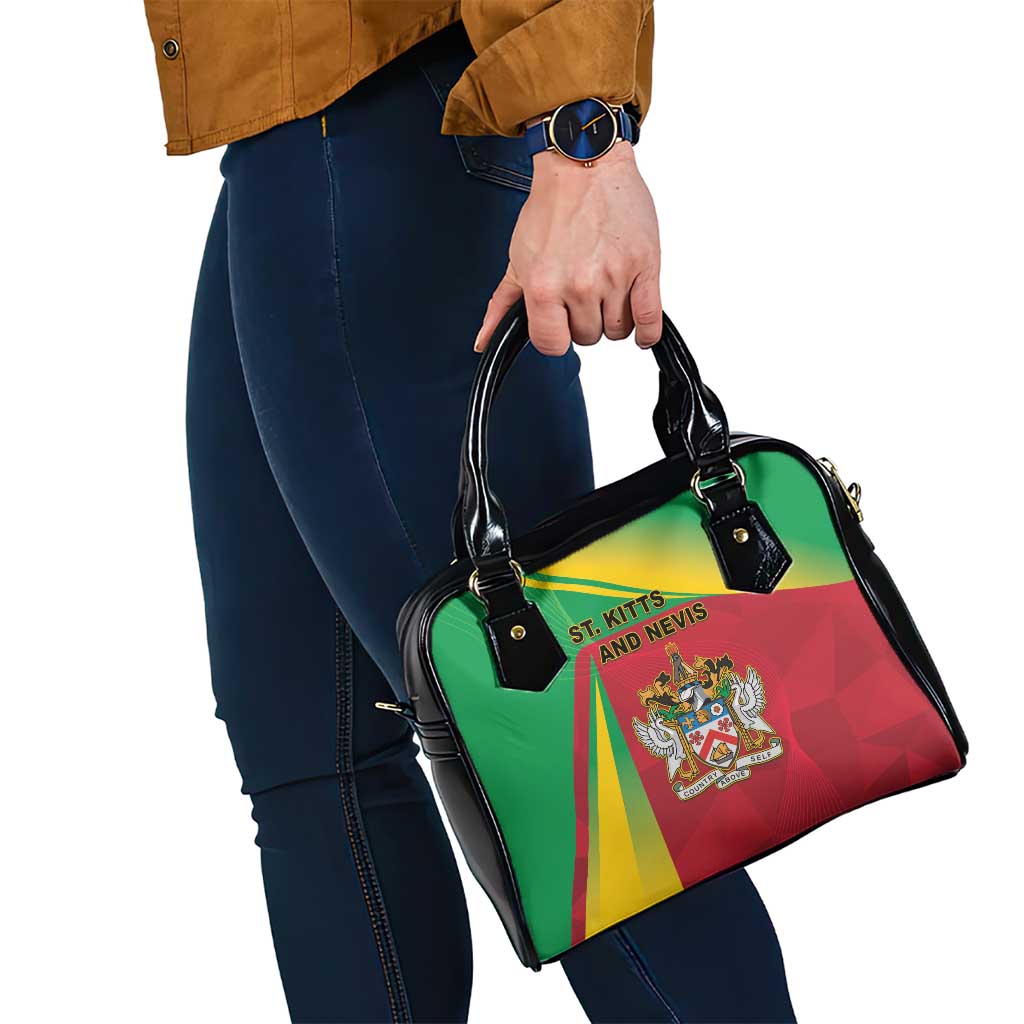 Saint Kitts and Nevis Shoulder Handbag Coat Of Arms Sporty Style