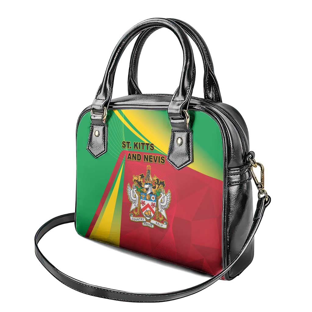 Saint Kitts and Nevis Shoulder Handbag Coat Of Arms Sporty Style