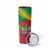 Personalized Saint Kitts and Nevis Skinny Tumbler Coat Of Arms Sporty Style
