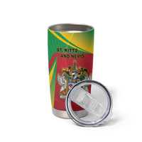 Personalized Saint Kitts and Nevis Tumbler Cup Coat Of Arms Sporty Style