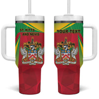 Personalized Saint Kitts and Nevis Tumbler With Handle Coat Of Arms Sporty Style