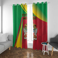 Saint Kitts and Nevis Window Curtain Coat Of Arms Sporty Style