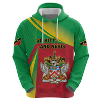 Personalized Saint Kitts and Nevis Zip Hoodie Coat Of Arms Sporty Style