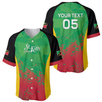 Custom Saint Kitts and Nevis Cricket Baseball Jersey Simple Style