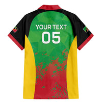 Custom Saint Kitts and Nevis Cricket Family Matching Mermaid Dress and Hawaiian Shirt Simple Style